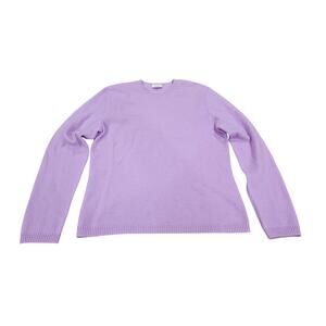 Investments Fine Cashmere 100% Lilac Lavender Purple Women's Sweater Size M